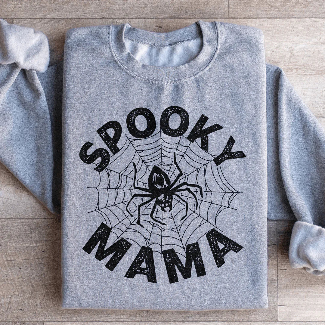 Spooky Mama Spider Web Sweatshirt