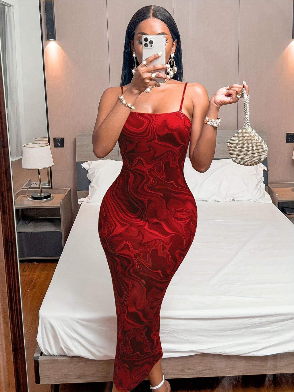 Off Shoulder Bodycon Dress with Split Detail