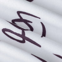 Off-Shoulder Letter Print Bodycon Dress