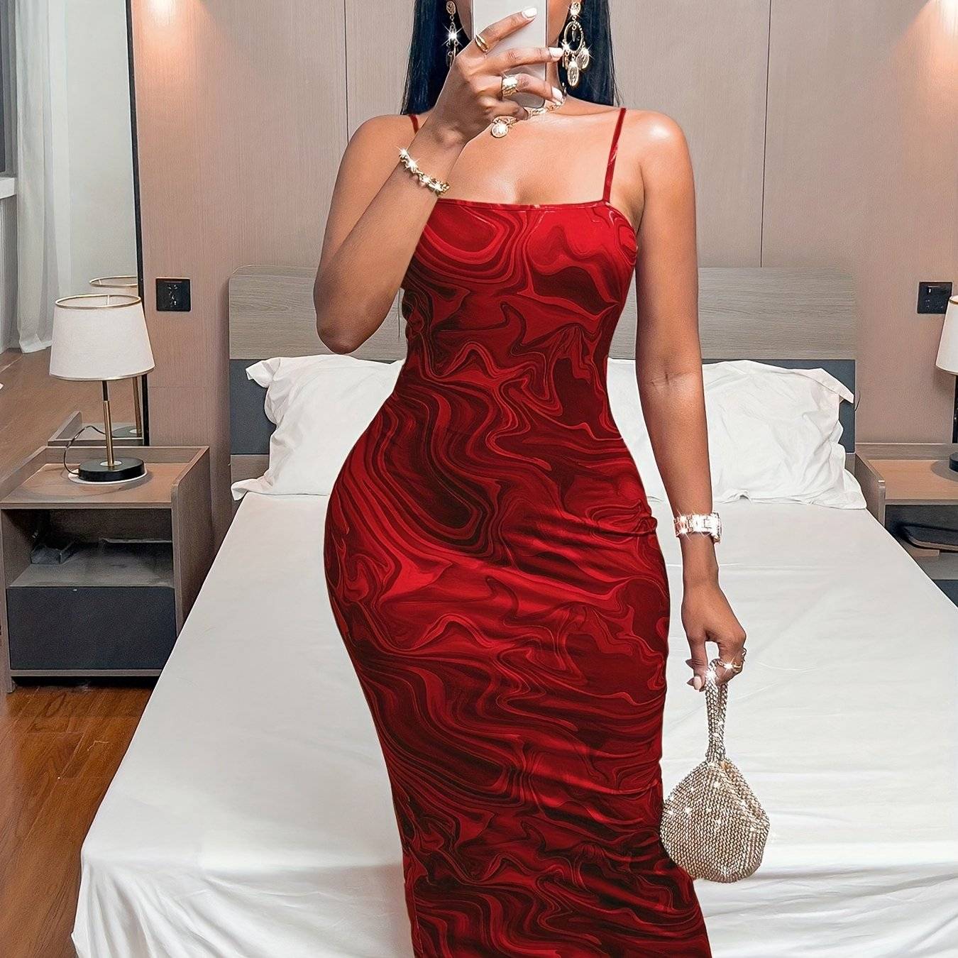 Off Shoulder Bodycon Dress with Split Detail