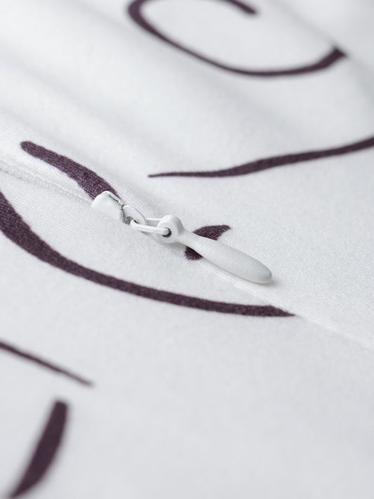 Off-Shoulder Letter Print Bodycon Dress