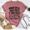 Peachy Sunday Cells Tee soft lightweight cotton shirt with stretchy fit and ethical production