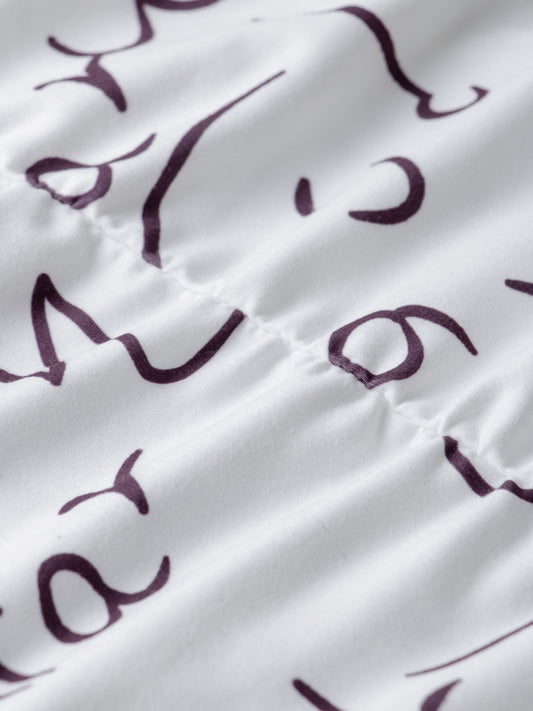 Off-Shoulder Letter Print Bodycon Dress