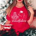 Soft and stylish Snowflakes Are Made Tee in cotton with snowflake design