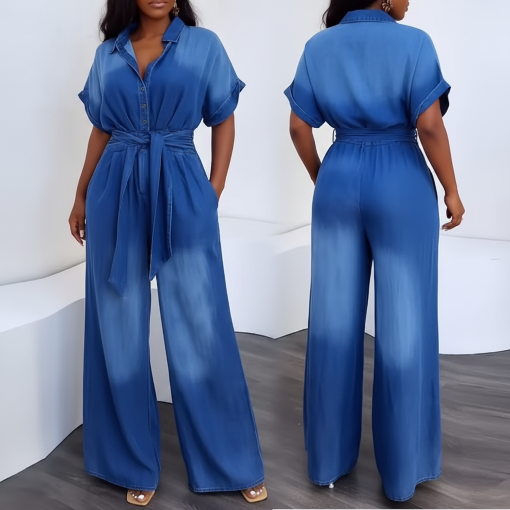 Professional Blue Jumpsuit